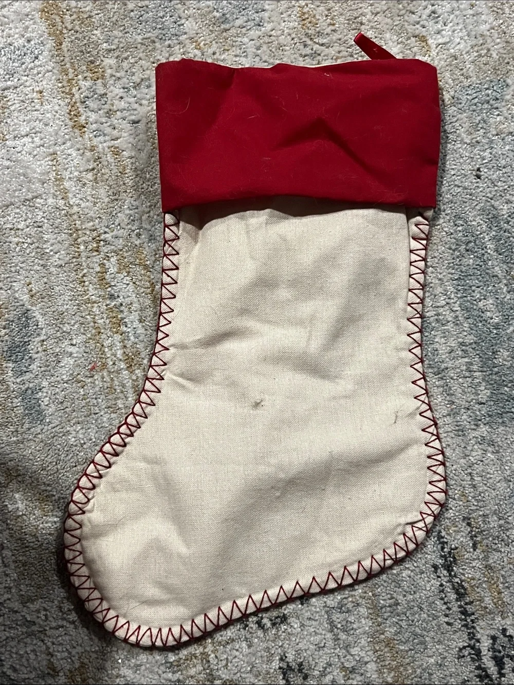 Princess Cat Christmas Stocking - Cream and Red pet z95